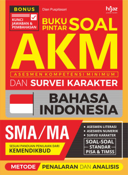 Buku Pintar Soal AKM (Asesmen Kompetensi Minimum) dan Survei Karakter Bahasa Indonesia SMA/MA